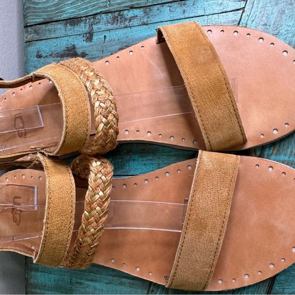Ugg Tan Leather Sandals Size 11 - Picture 6 of 8